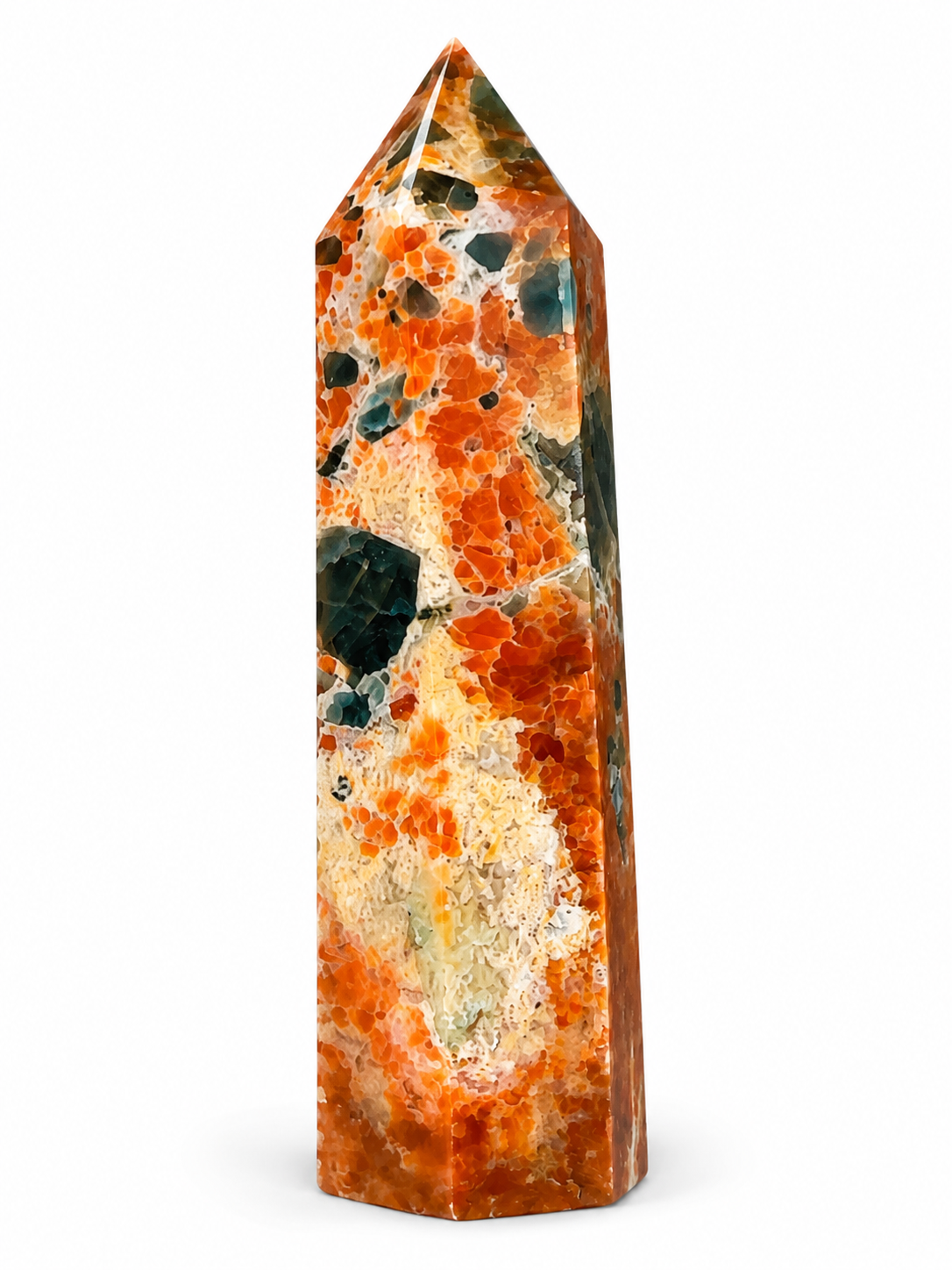 Sunstone & Blue Apatite Towers