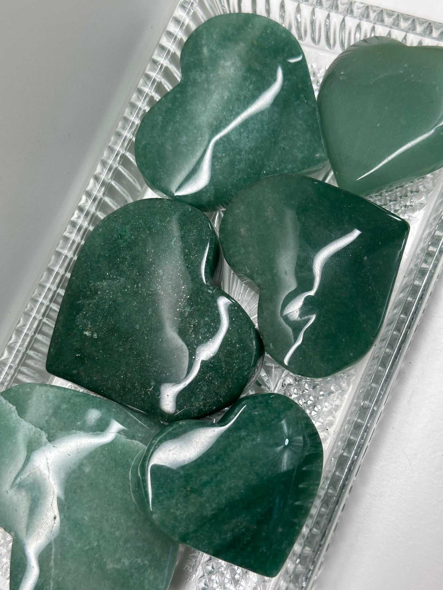 GreenAventurine Hearts