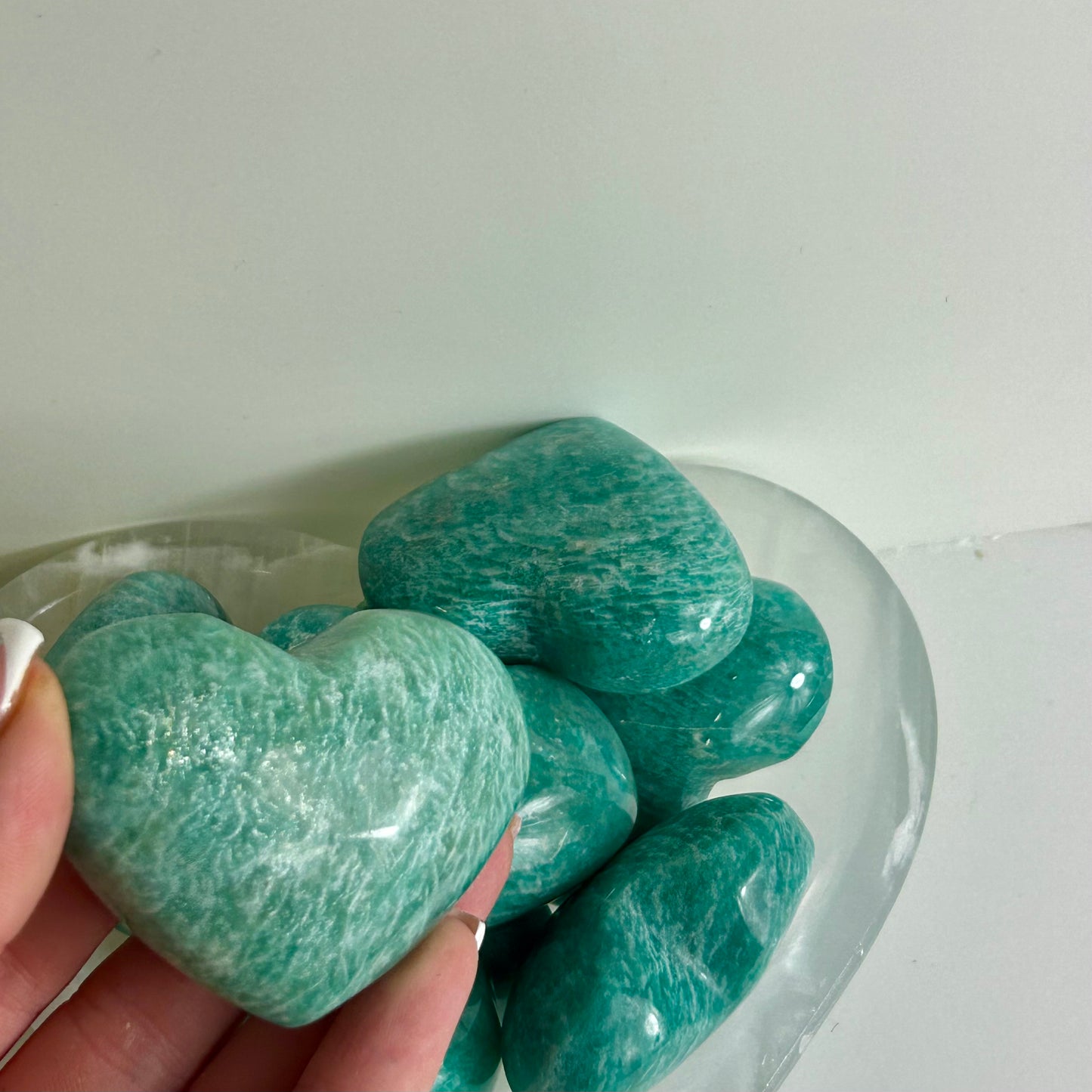 Amazonite Hearts