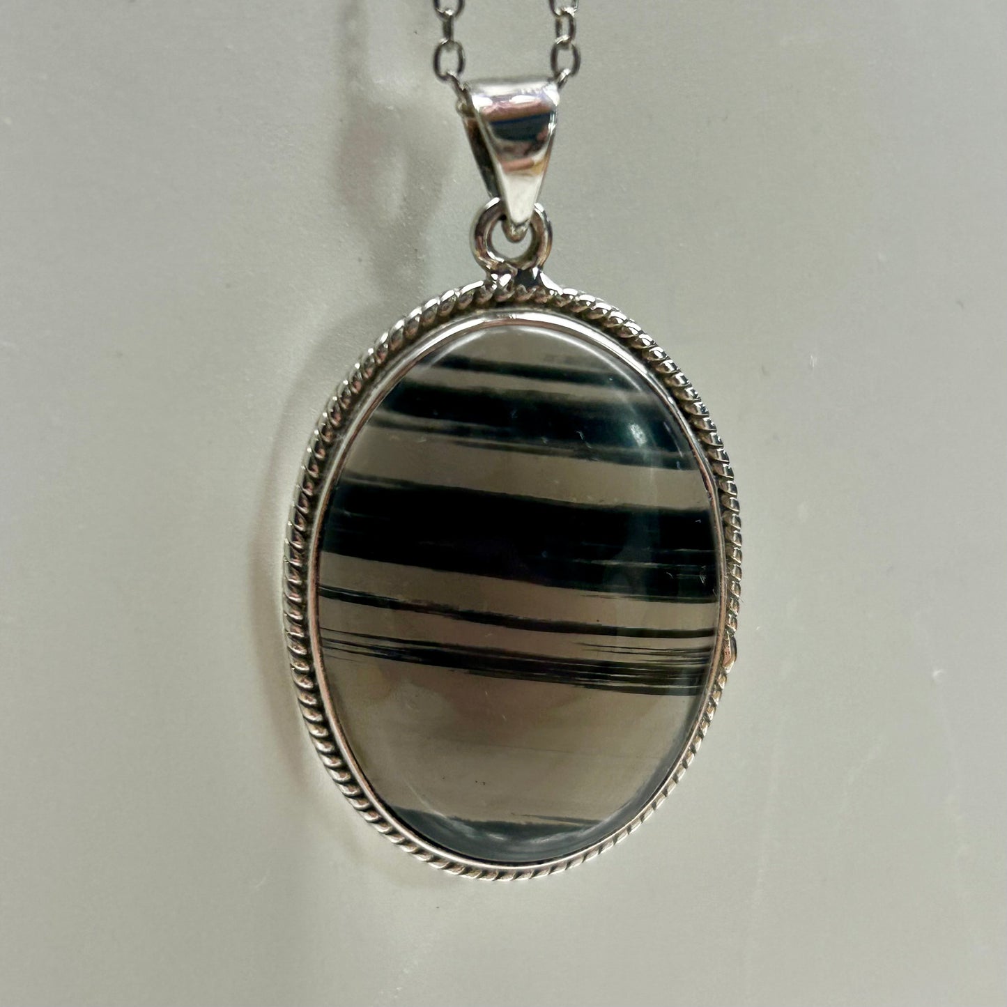 Ice Obsidian 925 Necklace