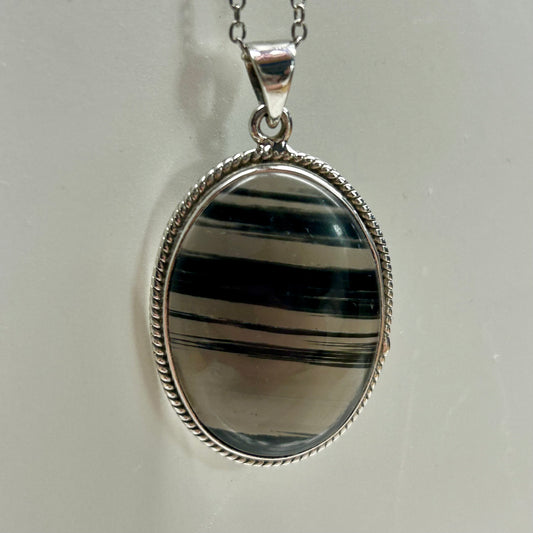 Ice Obsidian 925 Necklace