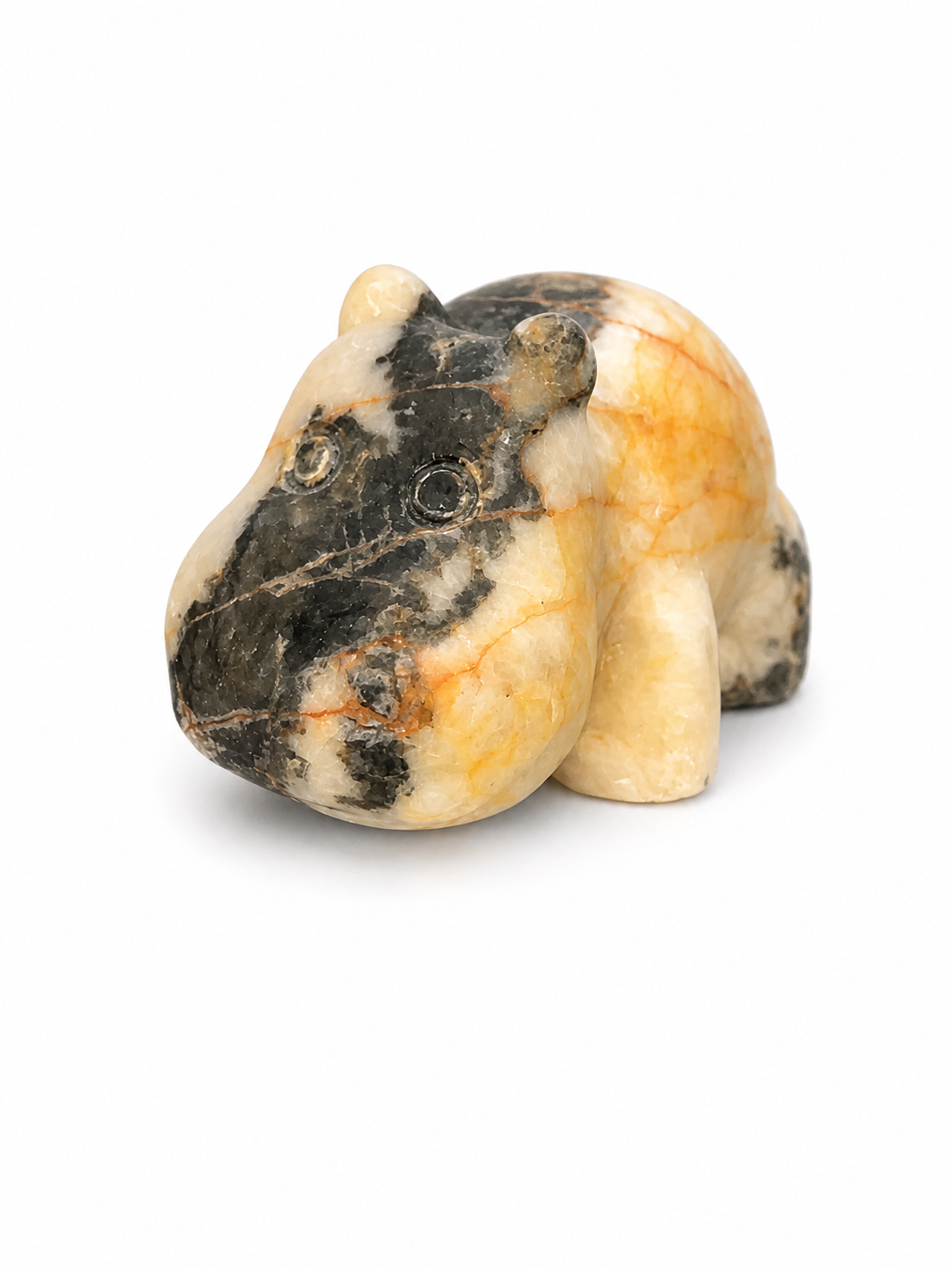 Crystal Hippo Carvings