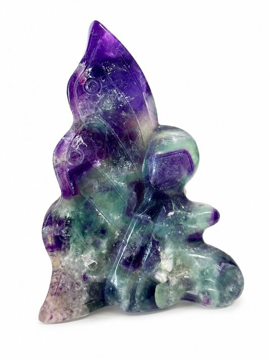 Fluorite Fairy Carving – Does Not Stand