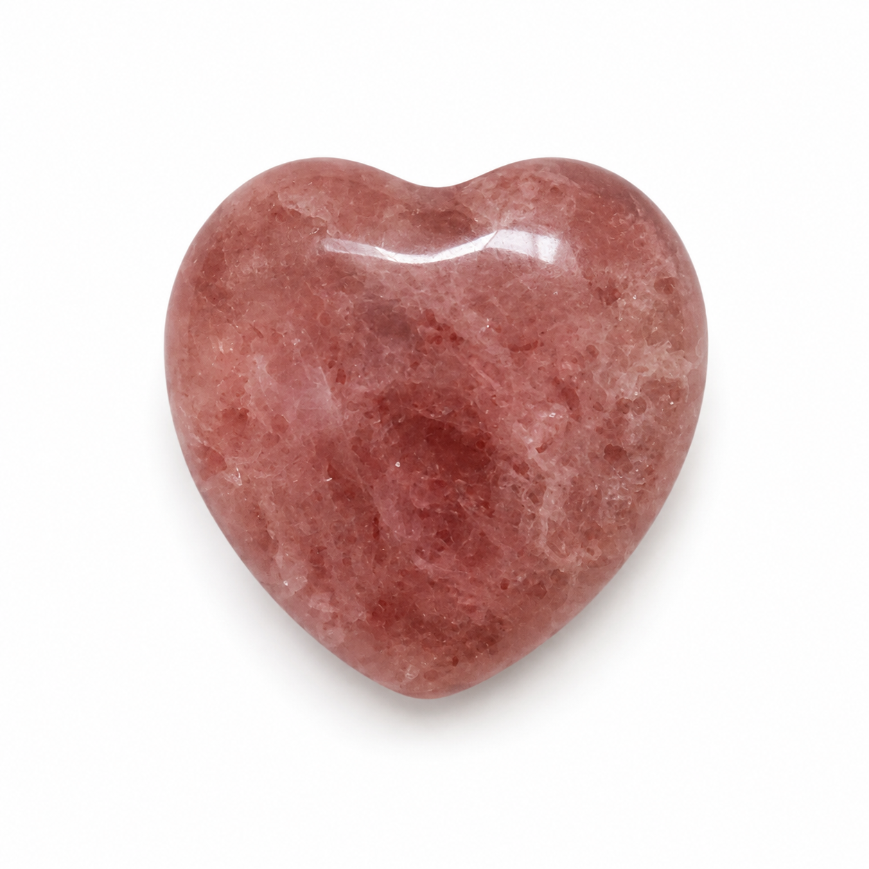 Mini Strawberry Quartz Hearts