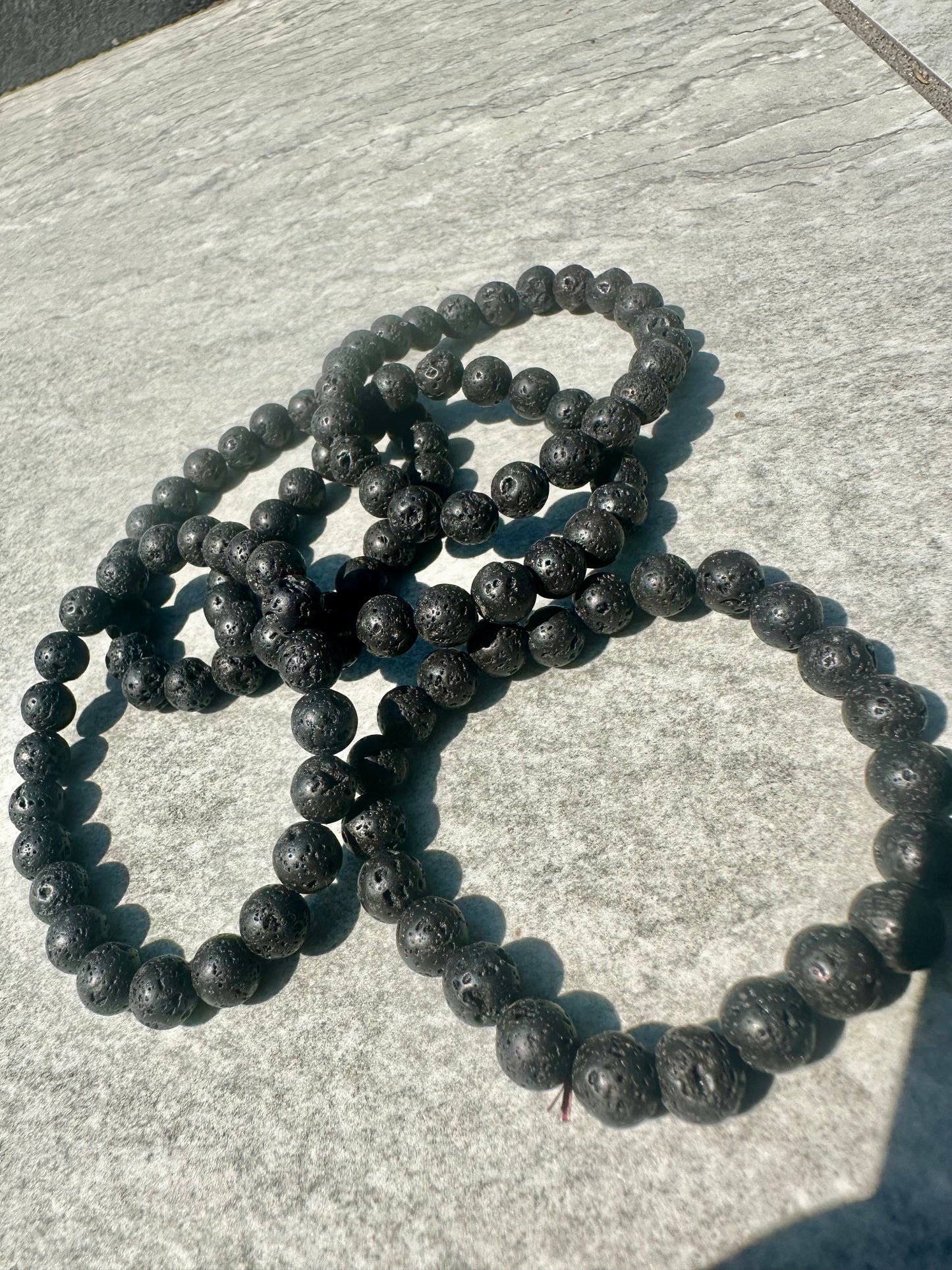 Laver Stone Bracelets 8mm