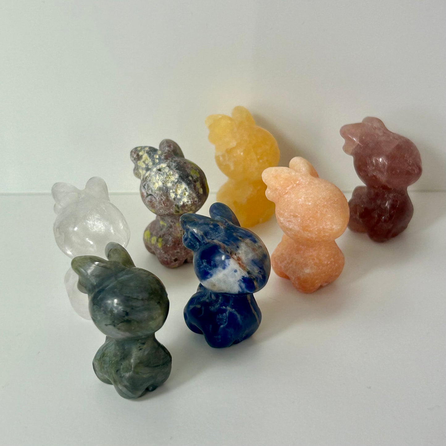 Crystal Reindeer Carvings