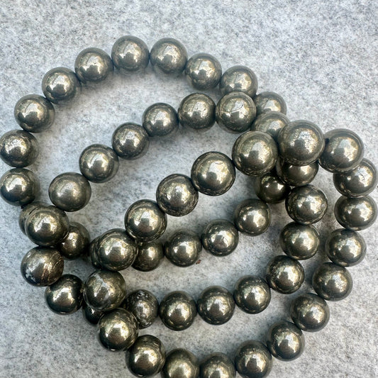 Pyrite 10mm Bracelet