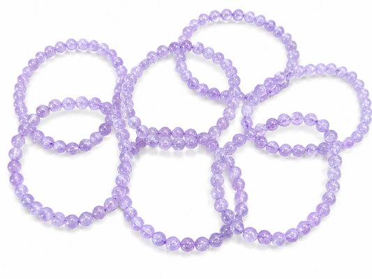 Lavender Amethyst 6mm Bracelet
