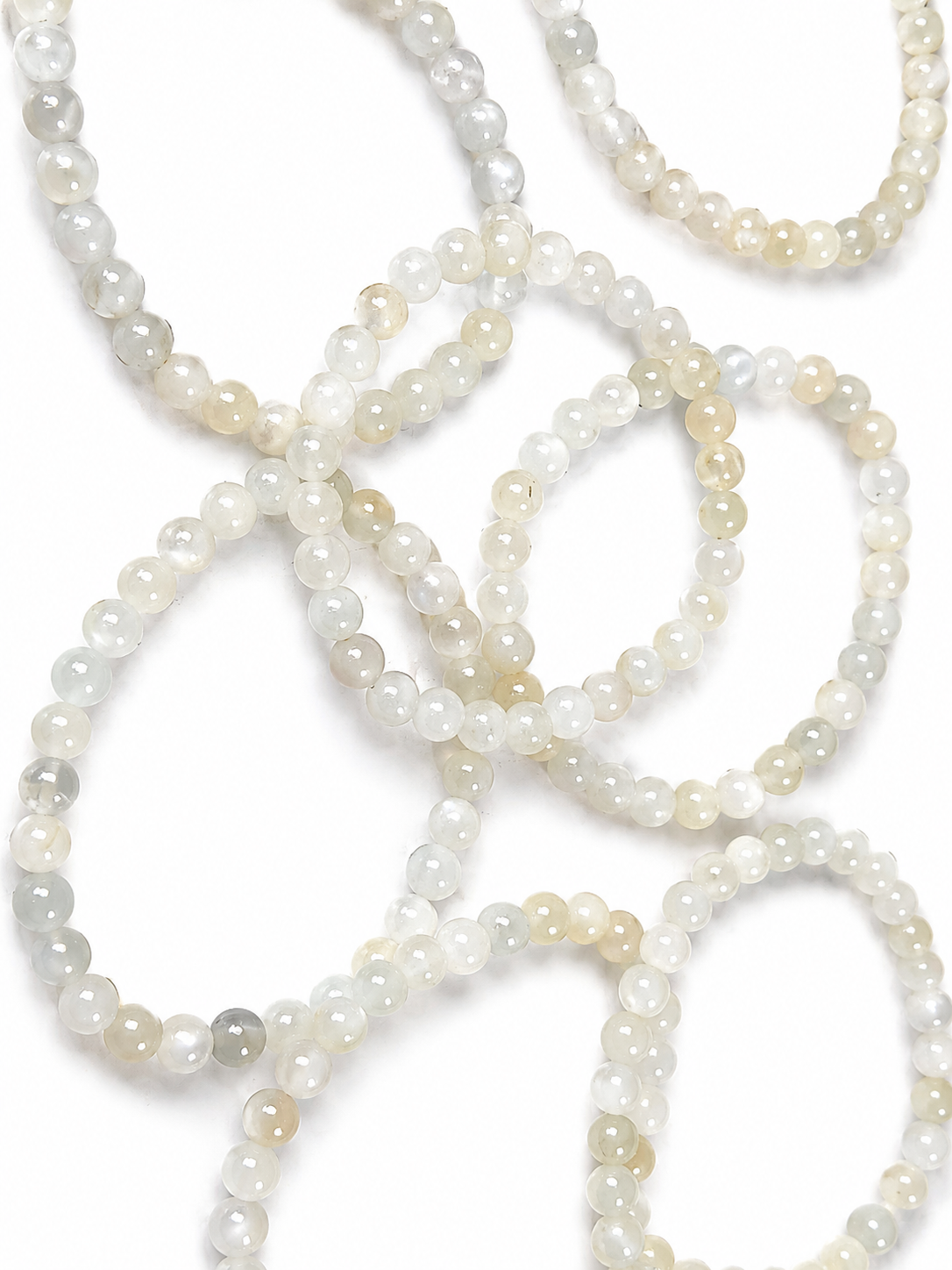 White Moonstone 6 mm Bracelet