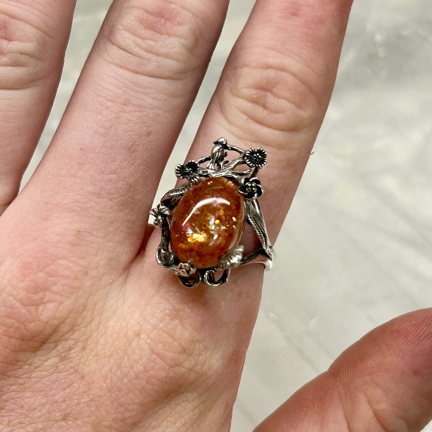 Sunstone Adjustable Ring