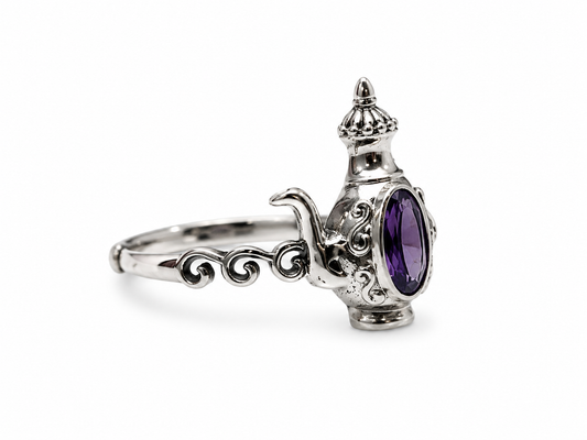 Amethyst Adjustable Ring