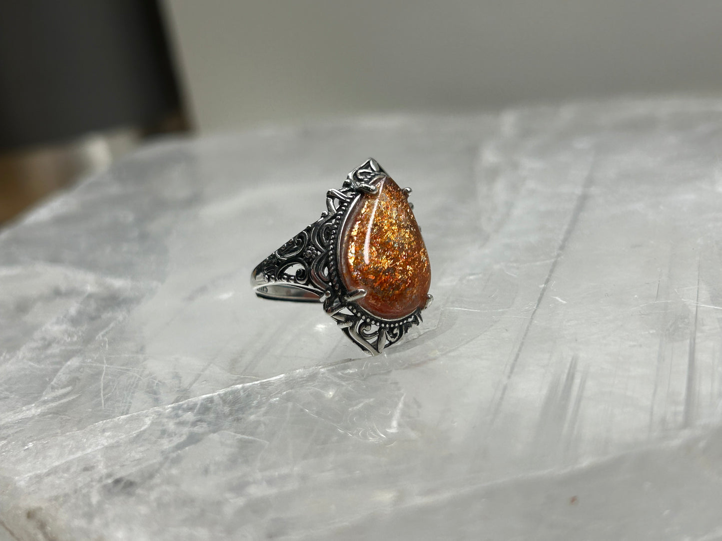 Sunstone Adjustable Ring
