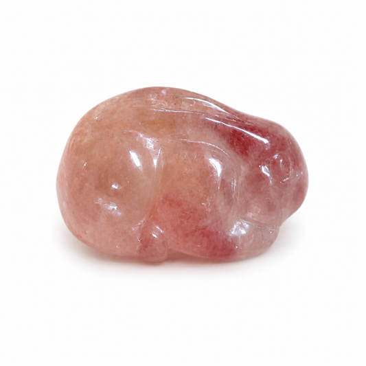 Mini Strawberry Quartz Carvings