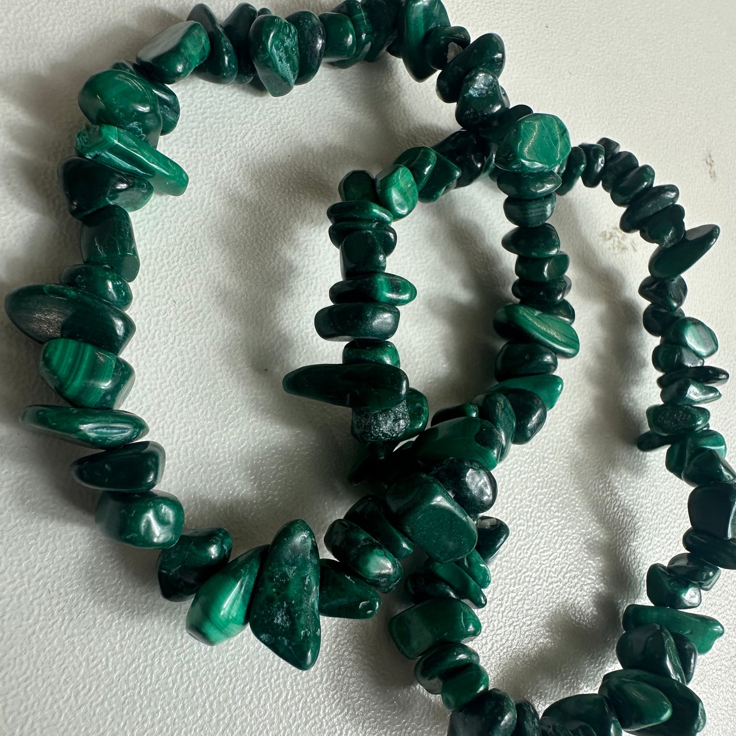 Malachite Chipped Bracelets
