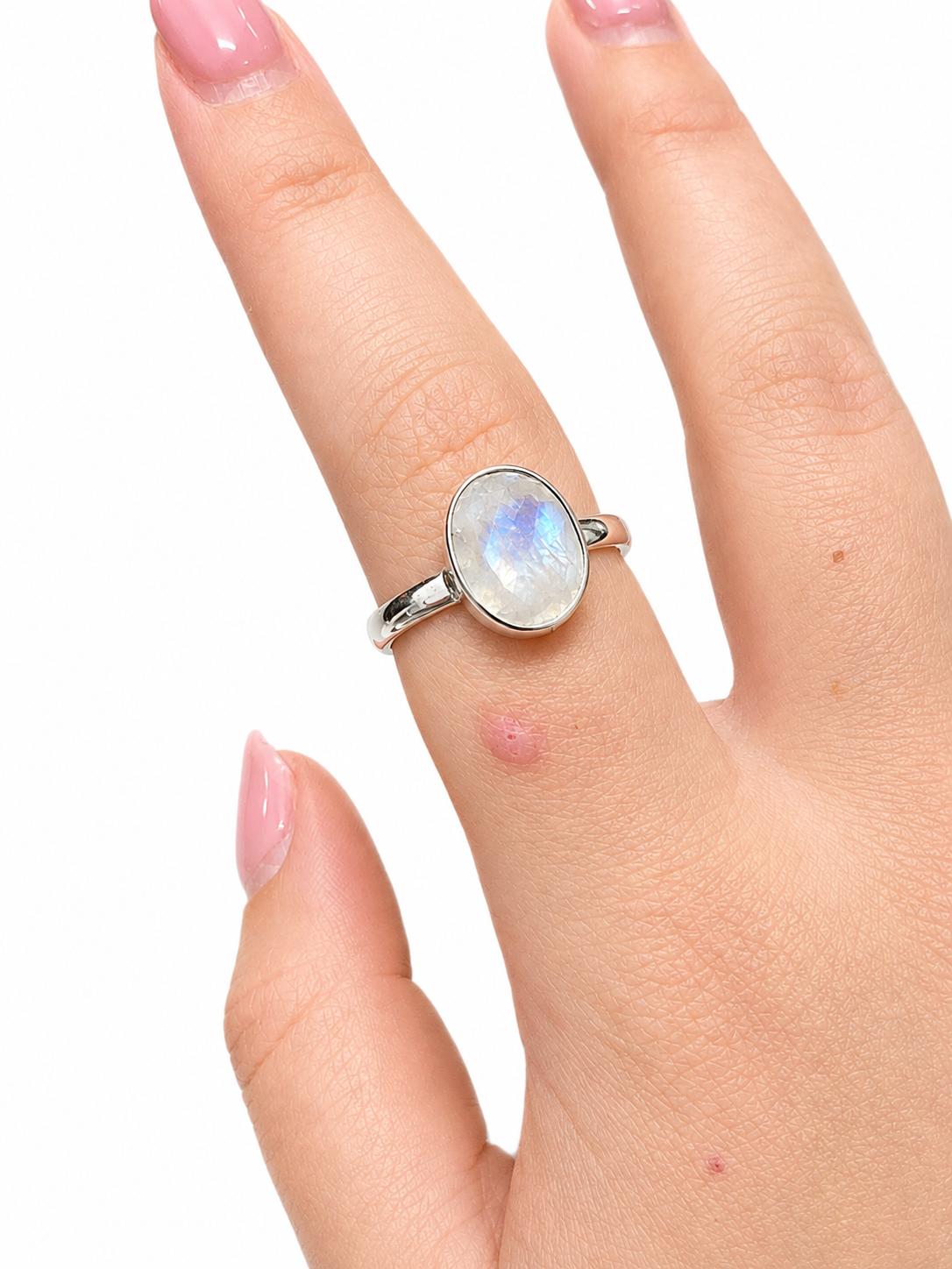 Moonstone 925 Sterling Silver Ring