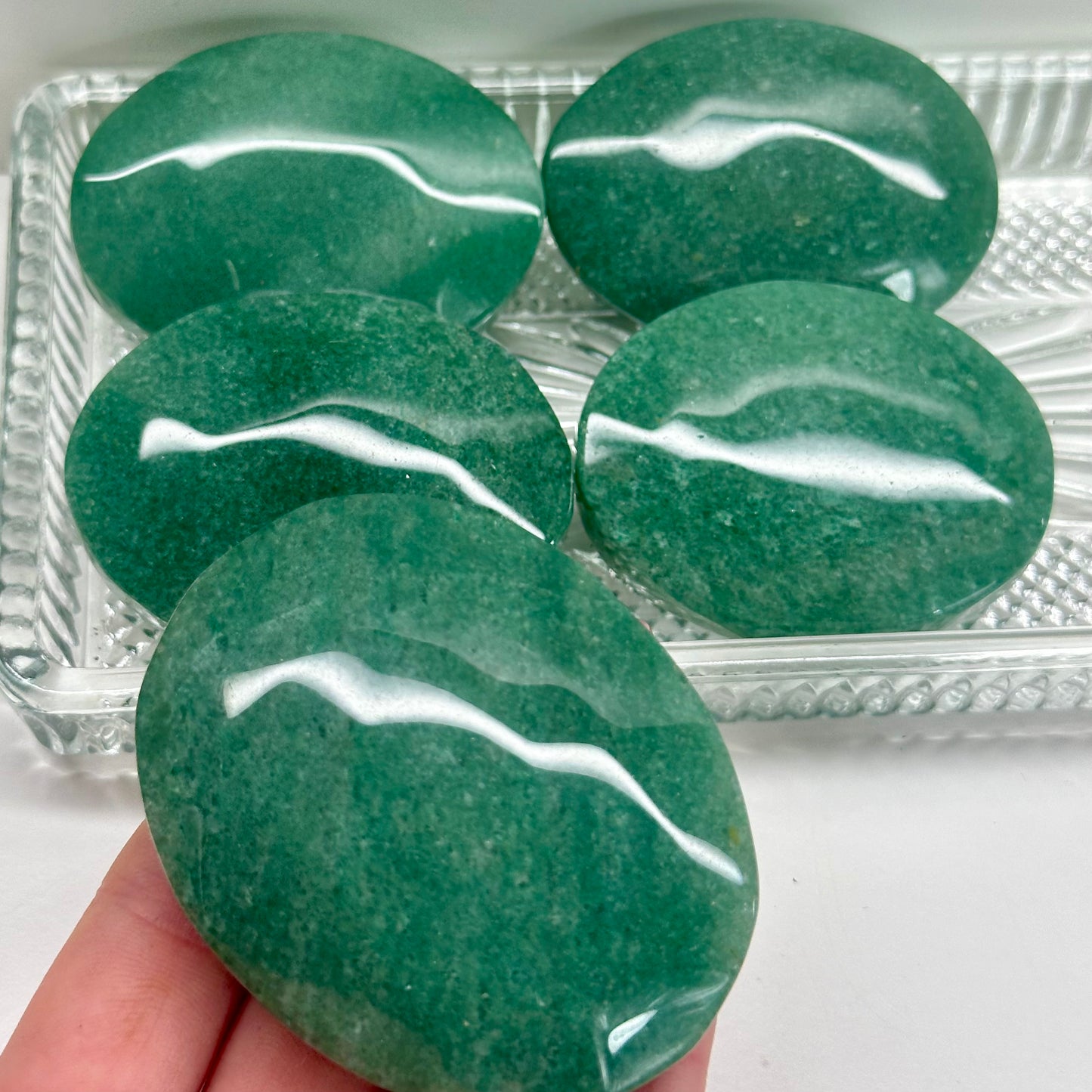 Green Aventurine Palms