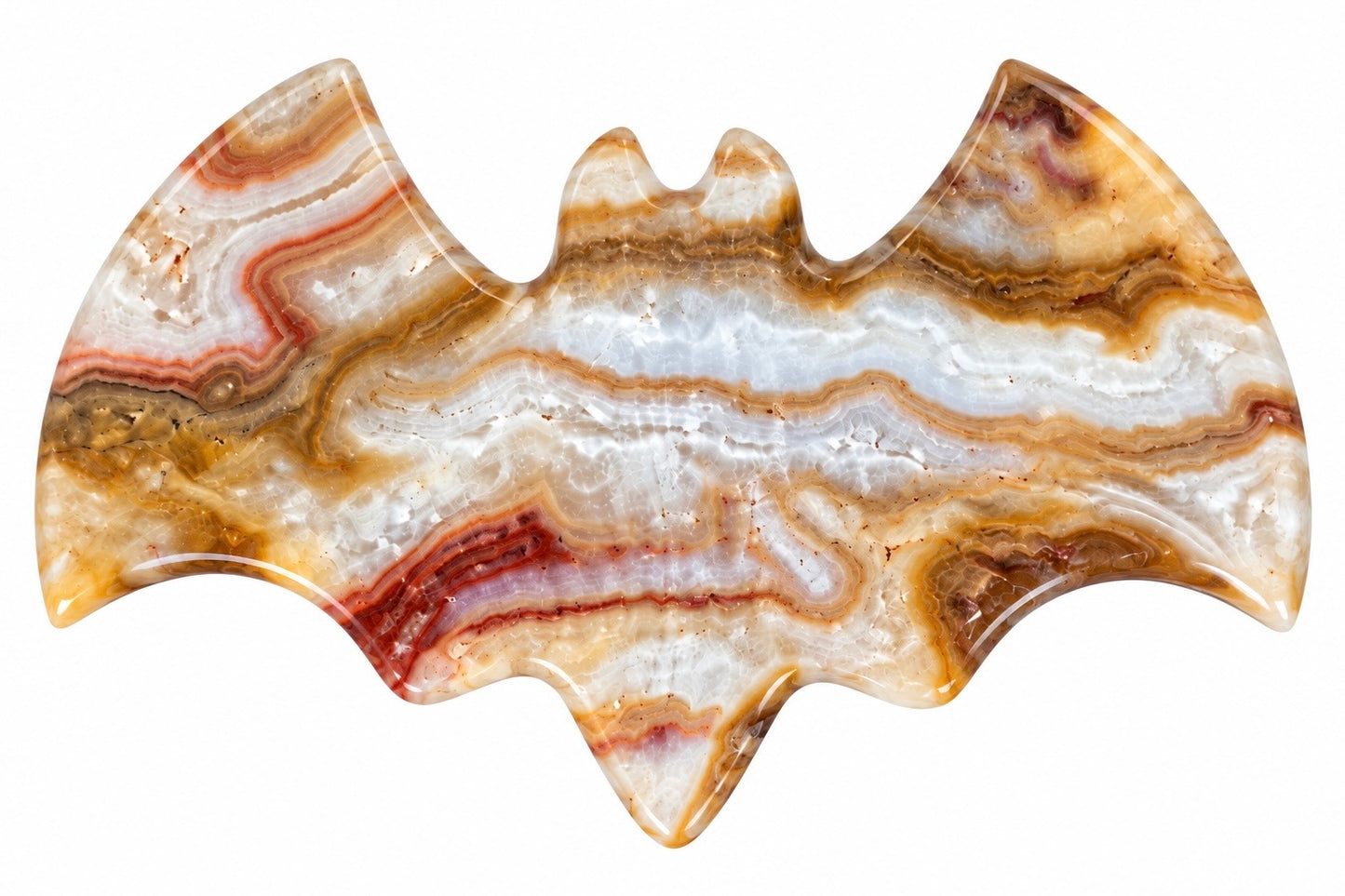 Crazy Lace Agate Bats
