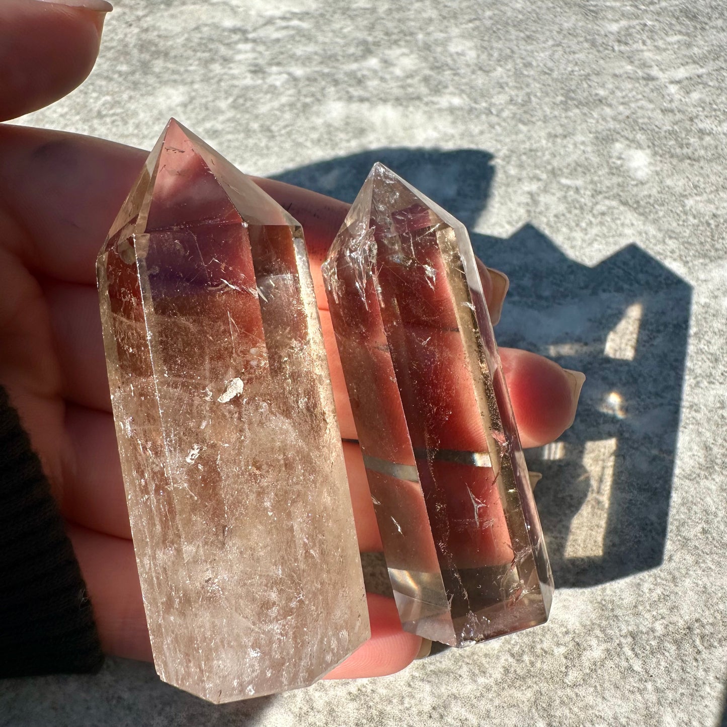 Smokey Quartz Towers