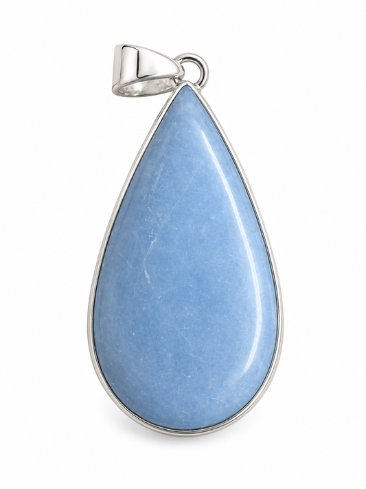 Angelite Teardrop 925 Pendant