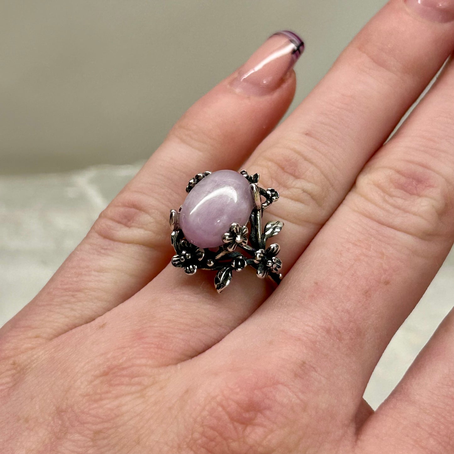 Kunzite Adjustable Ring