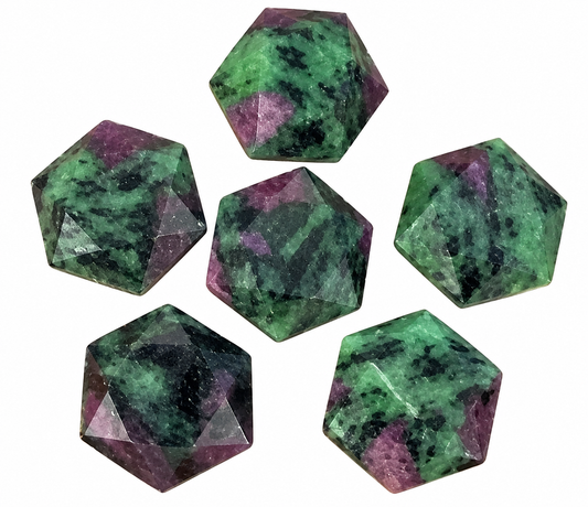 Ruby Zoisite Hexagon – 2cm
