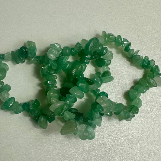 Green Adventurine Chipped Bracelets
