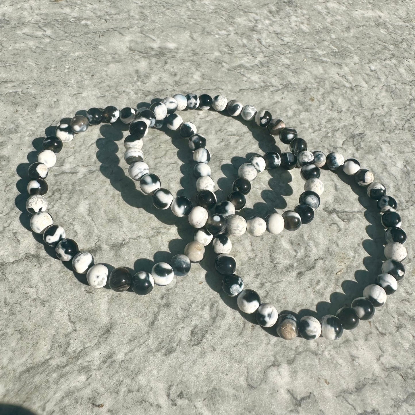 Orca Agate Bracelets 6mm