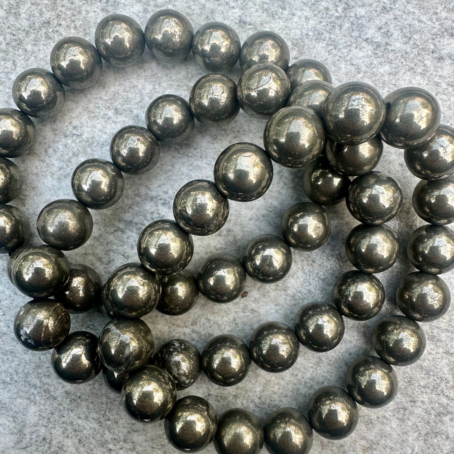 Pyrite 10mm Bracelet
