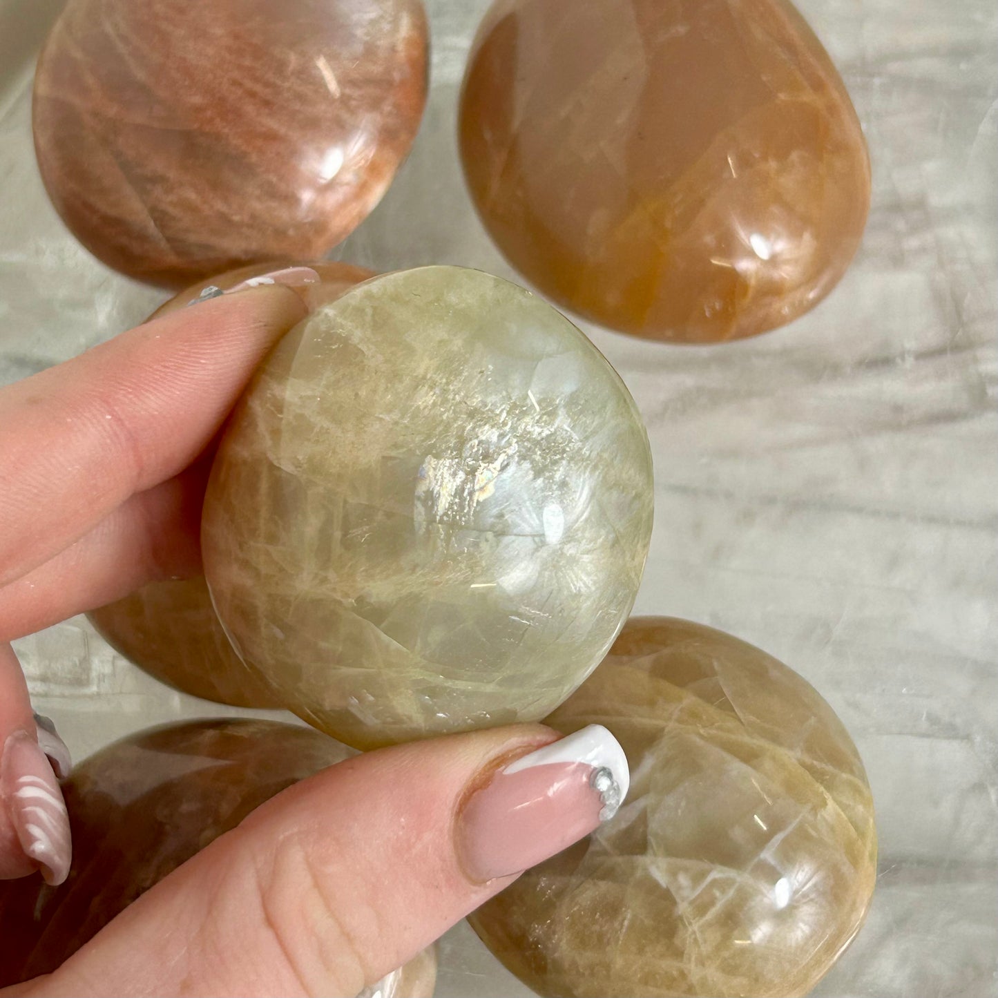Peach Moonstone Palms