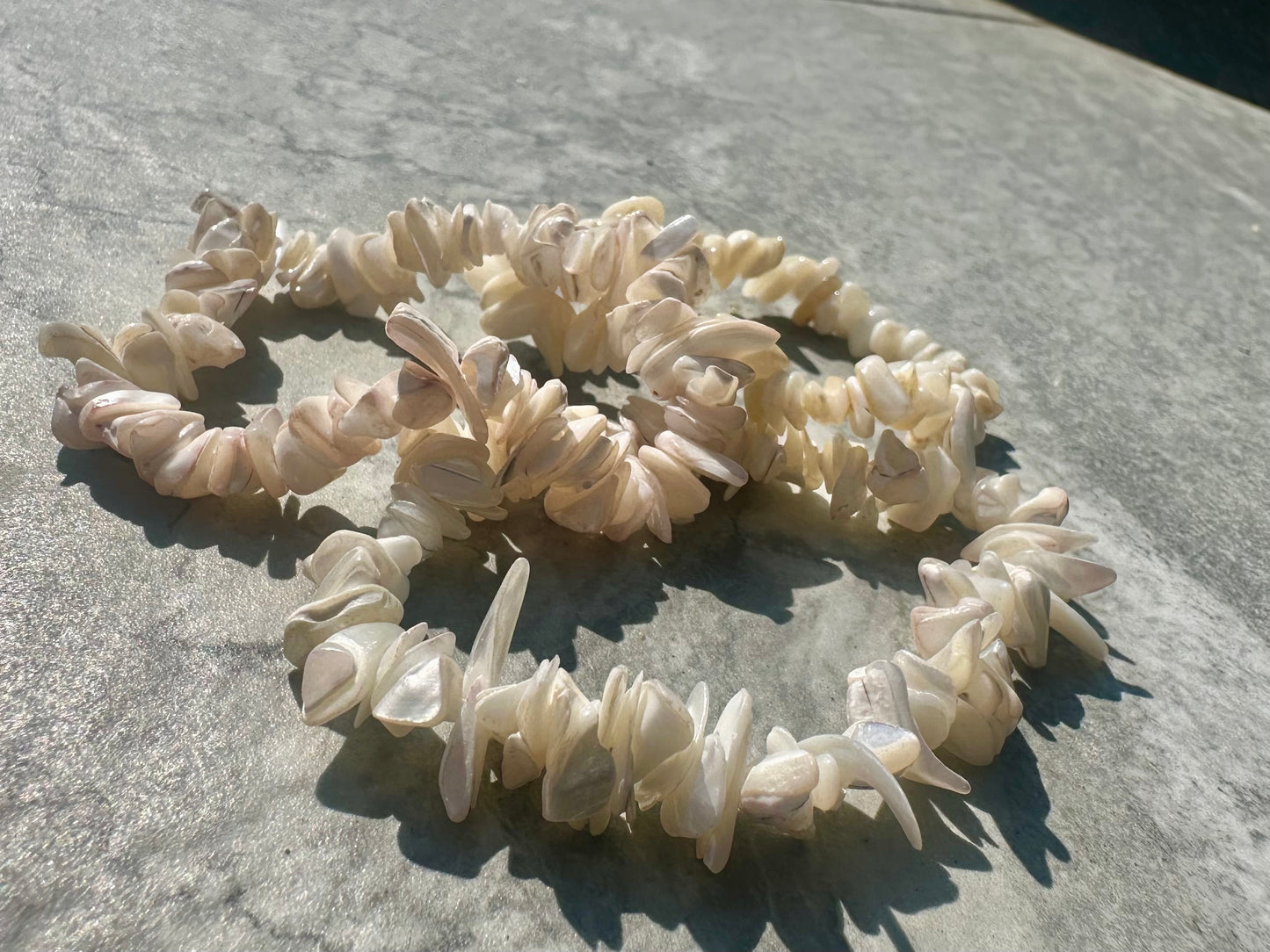 Chipped Shell Bracelets