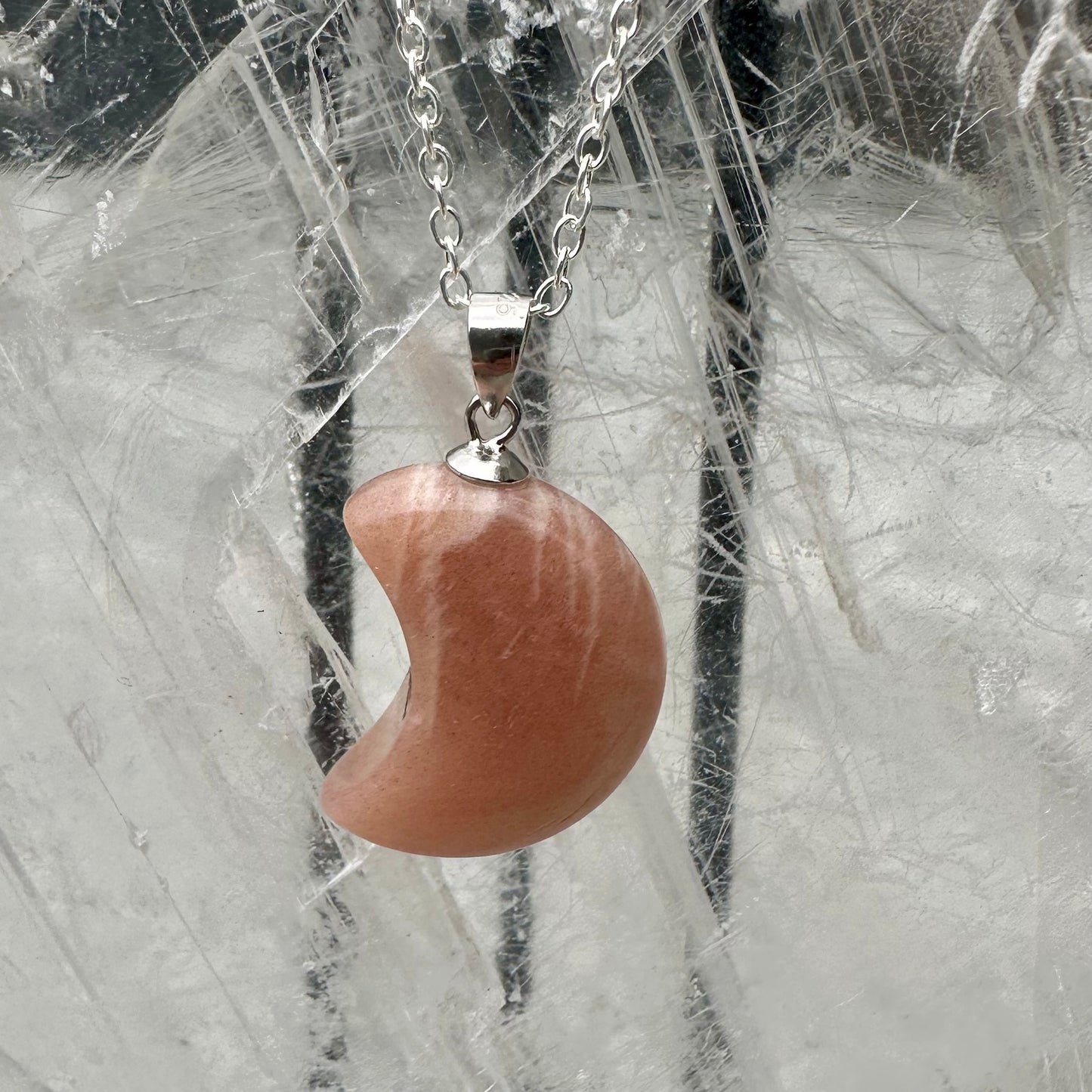 Peach MoonStone Pendants