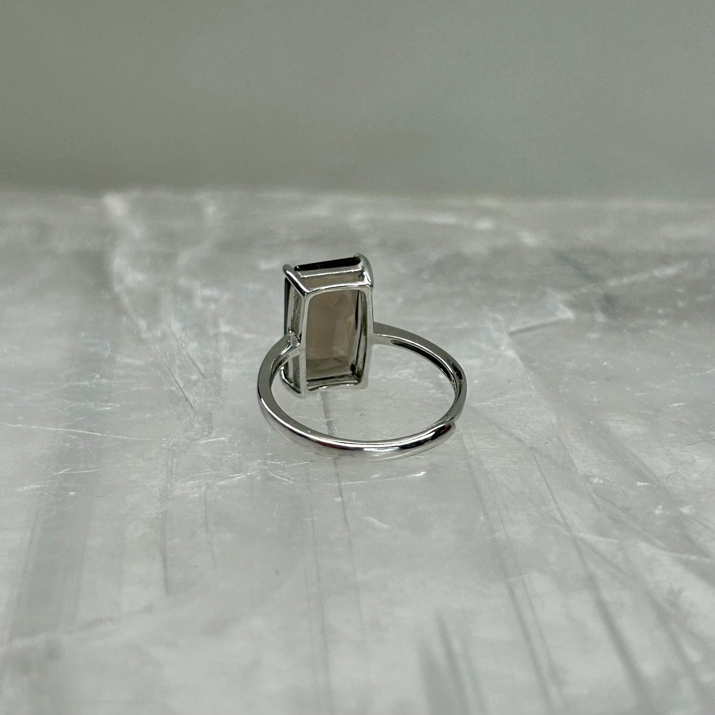 Smokey Quartz Adjustable Ring