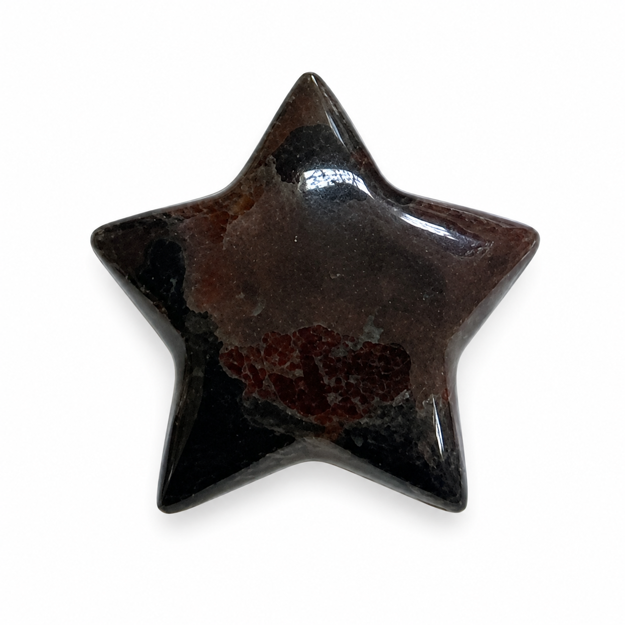 Garnet & Arfvedsonite Mini Stars