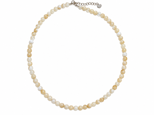 Golden Shell 4.5 mm Beaded Necklace