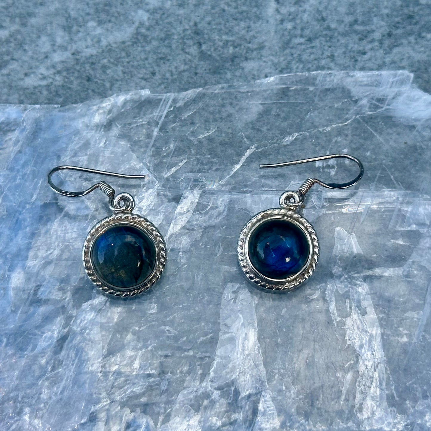 Labradorite 925 Earring