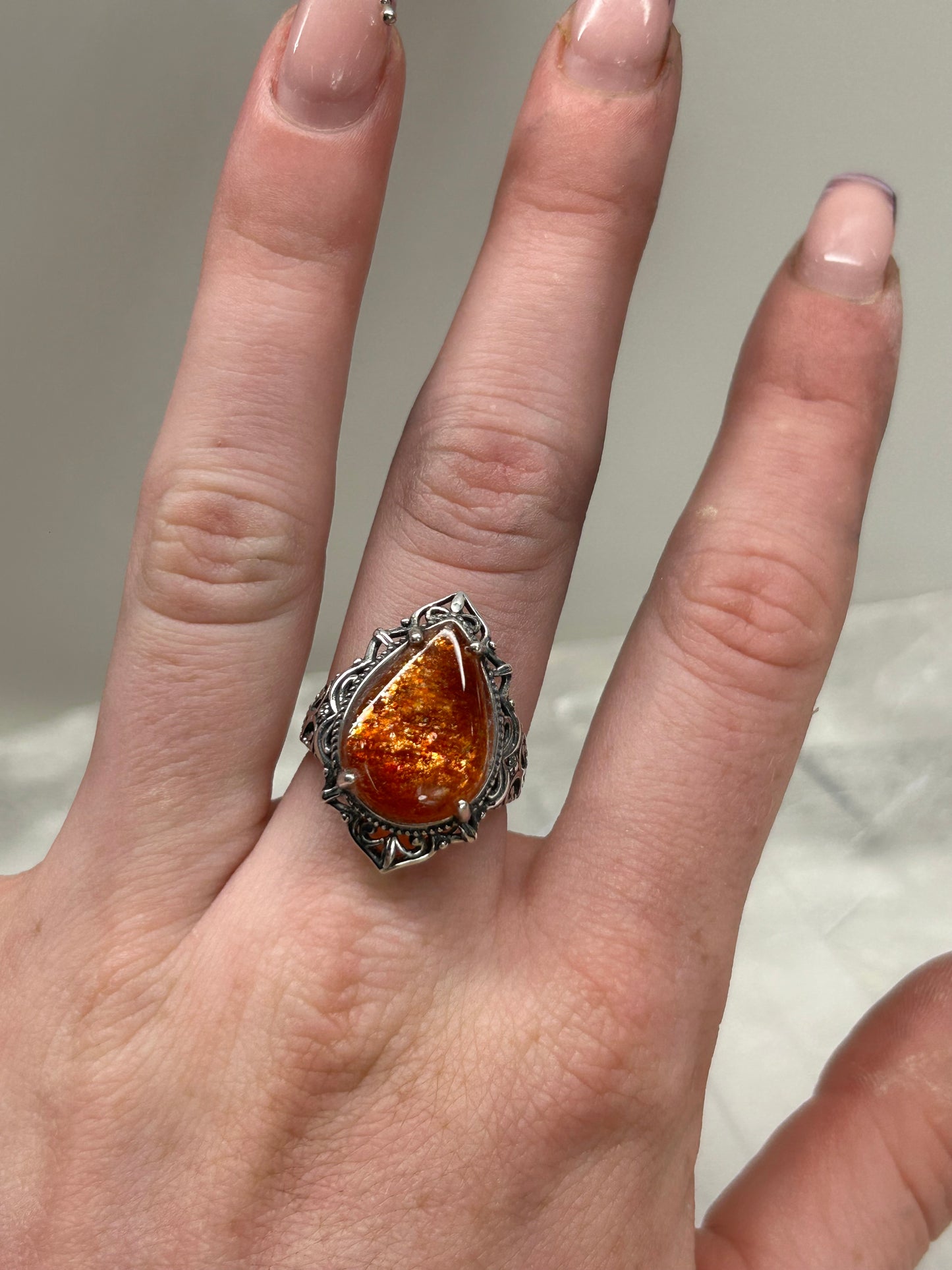 Sunstone Adjustable Ring