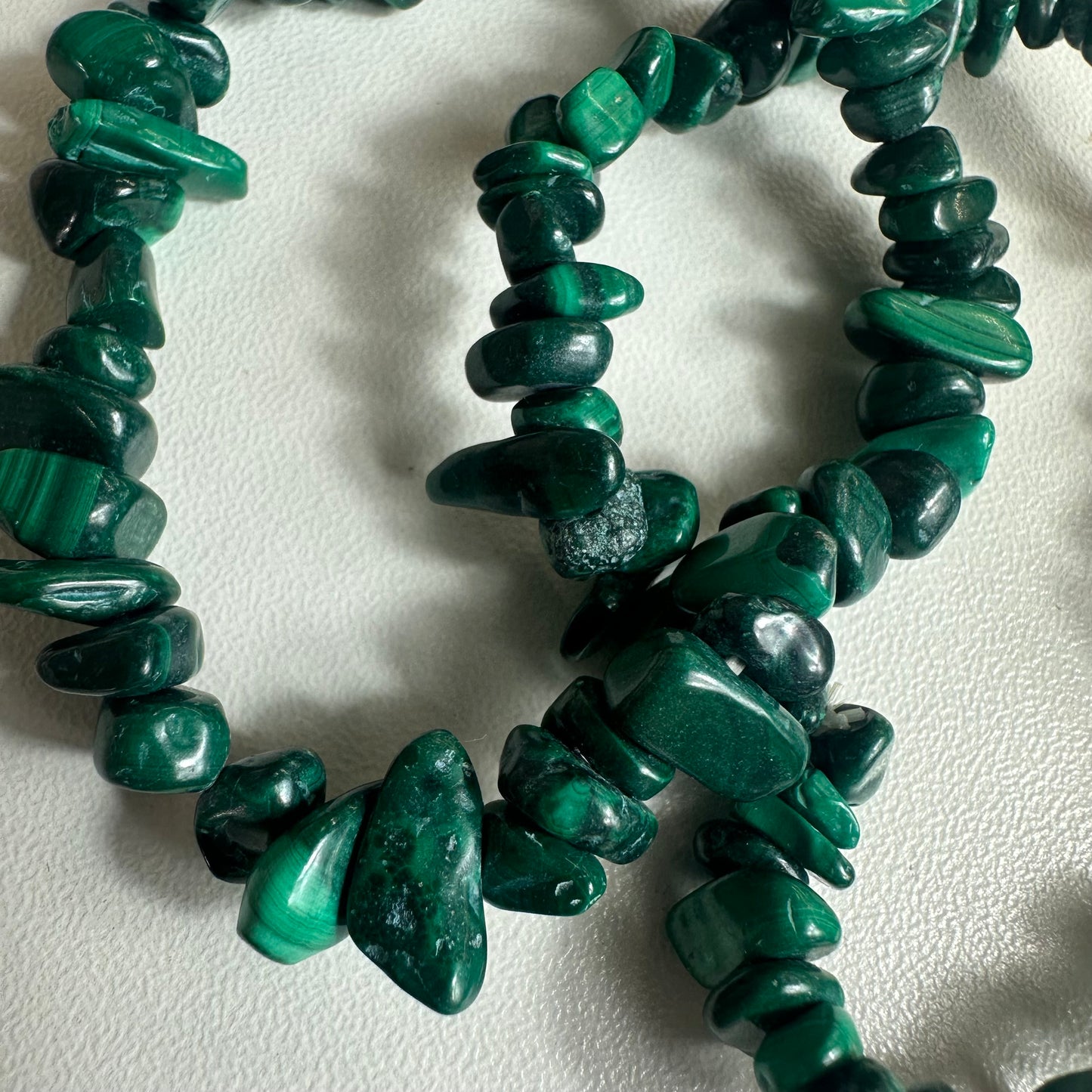 Malachite Chipped Bracelets