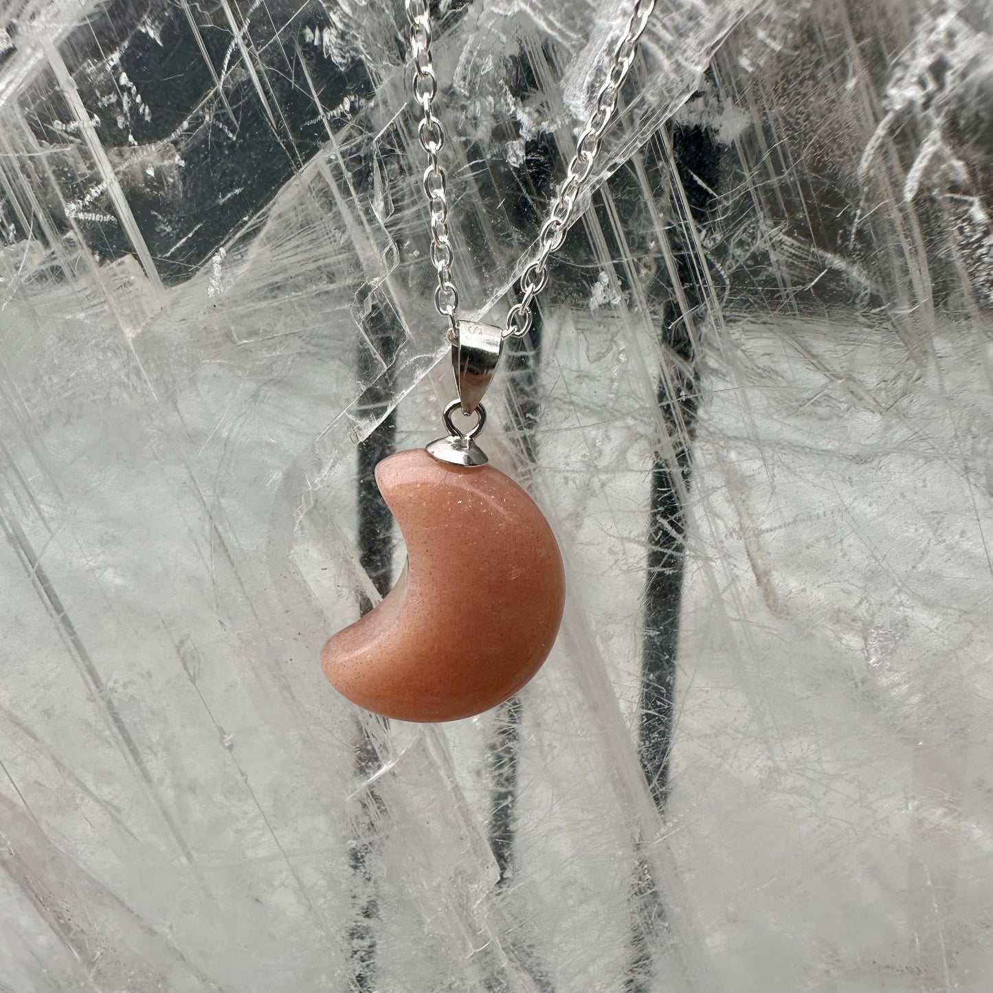 Peach MoonStone Pendants