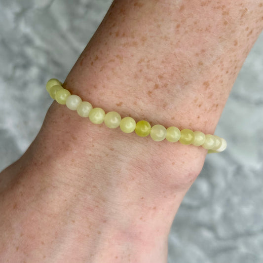 Lemon Jade Bracelets 4mm