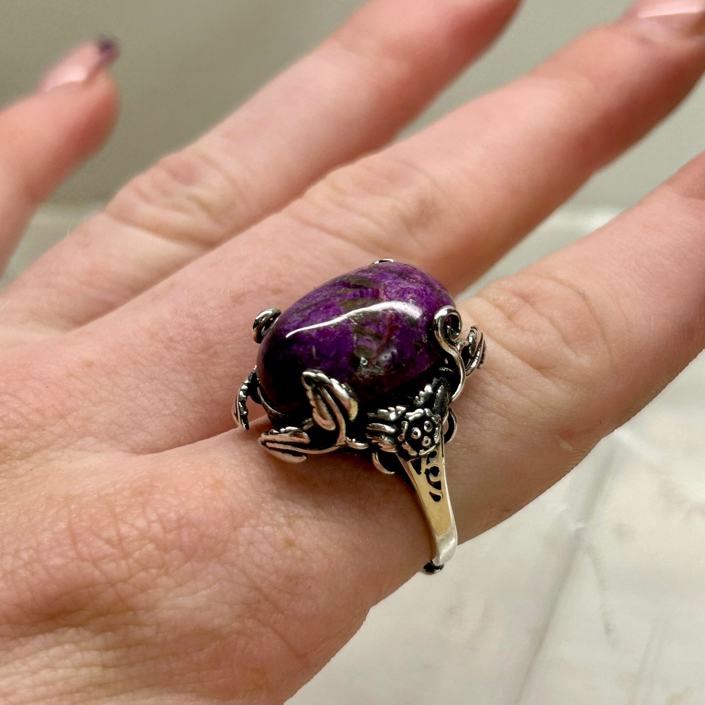Phosphosiderite Adjustable Ring
