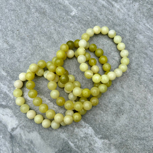 Lemon Jade Bracelets 10mm