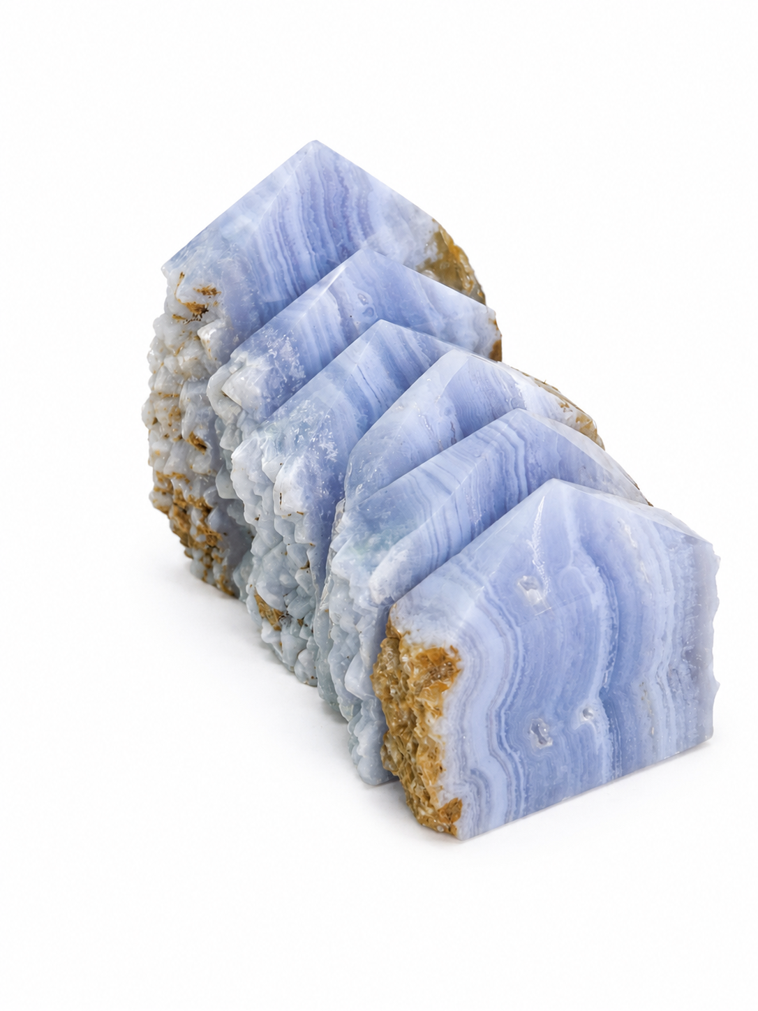 Blue Lace Agate Wide Towers