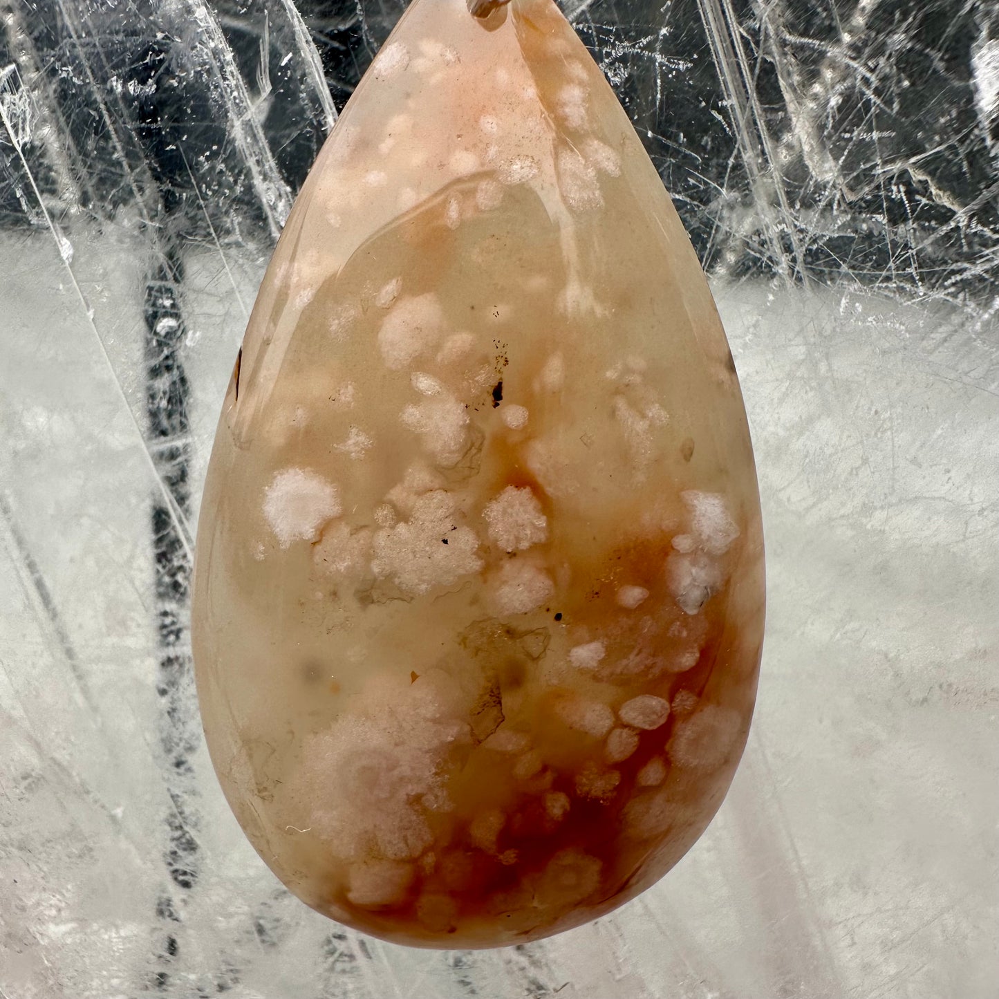 Flower Agate Pendant