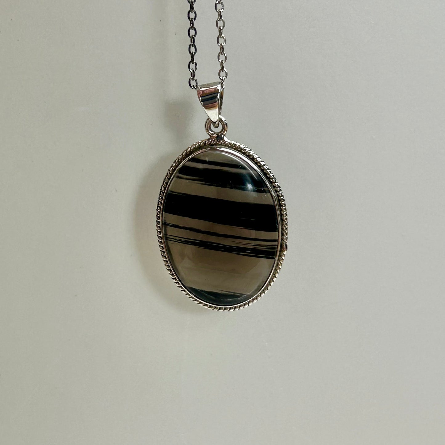 Ice Obsidian 925 Necklace