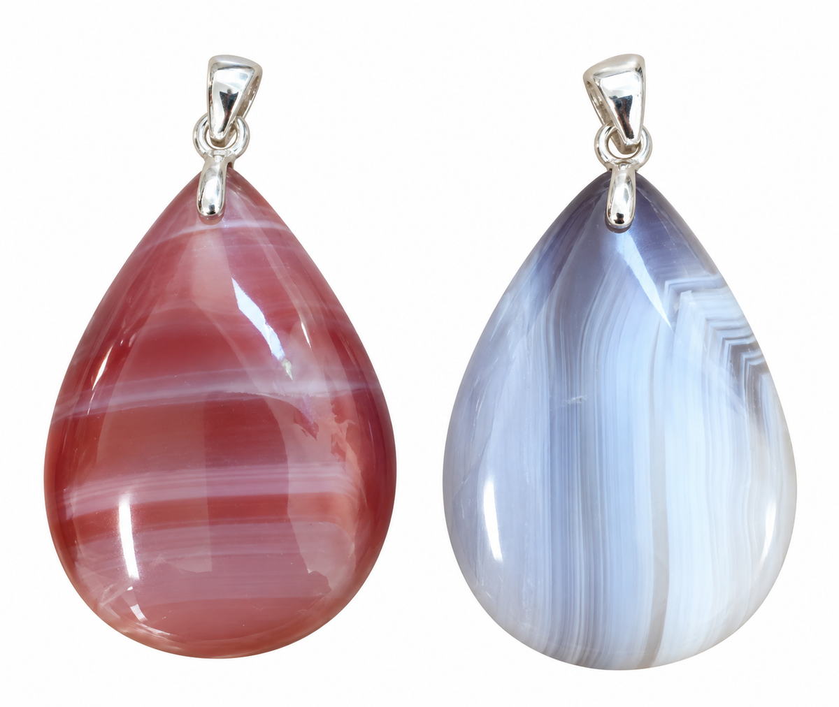 Agate Teardrop Pendant