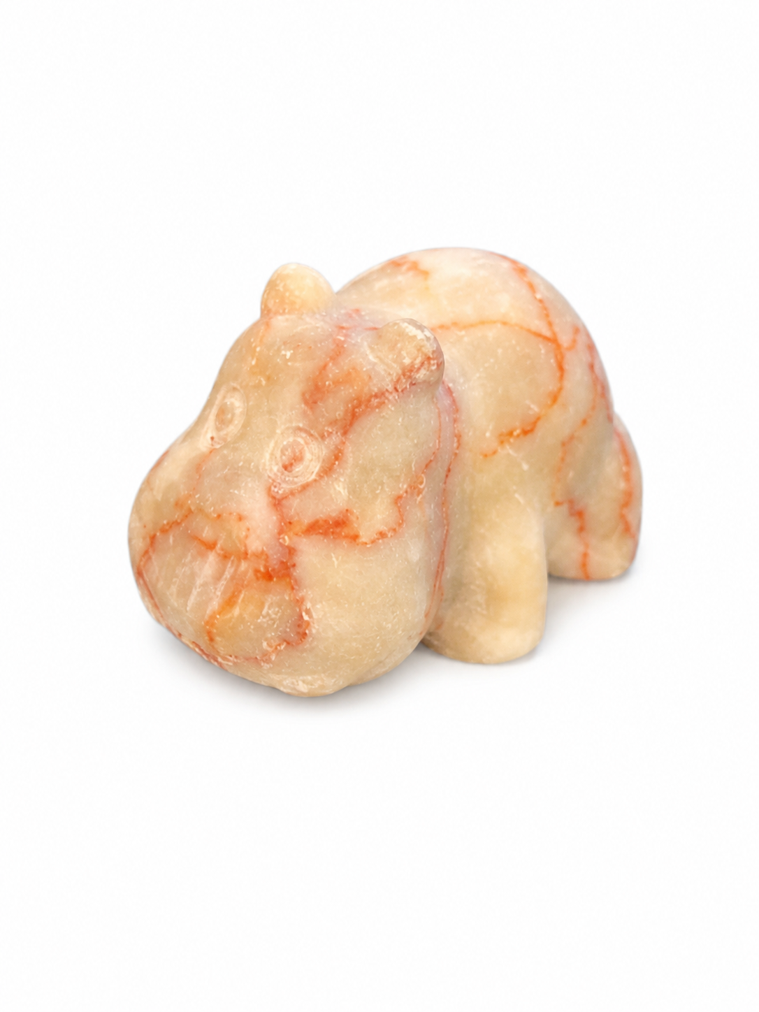 Crystal Hippo Carvings