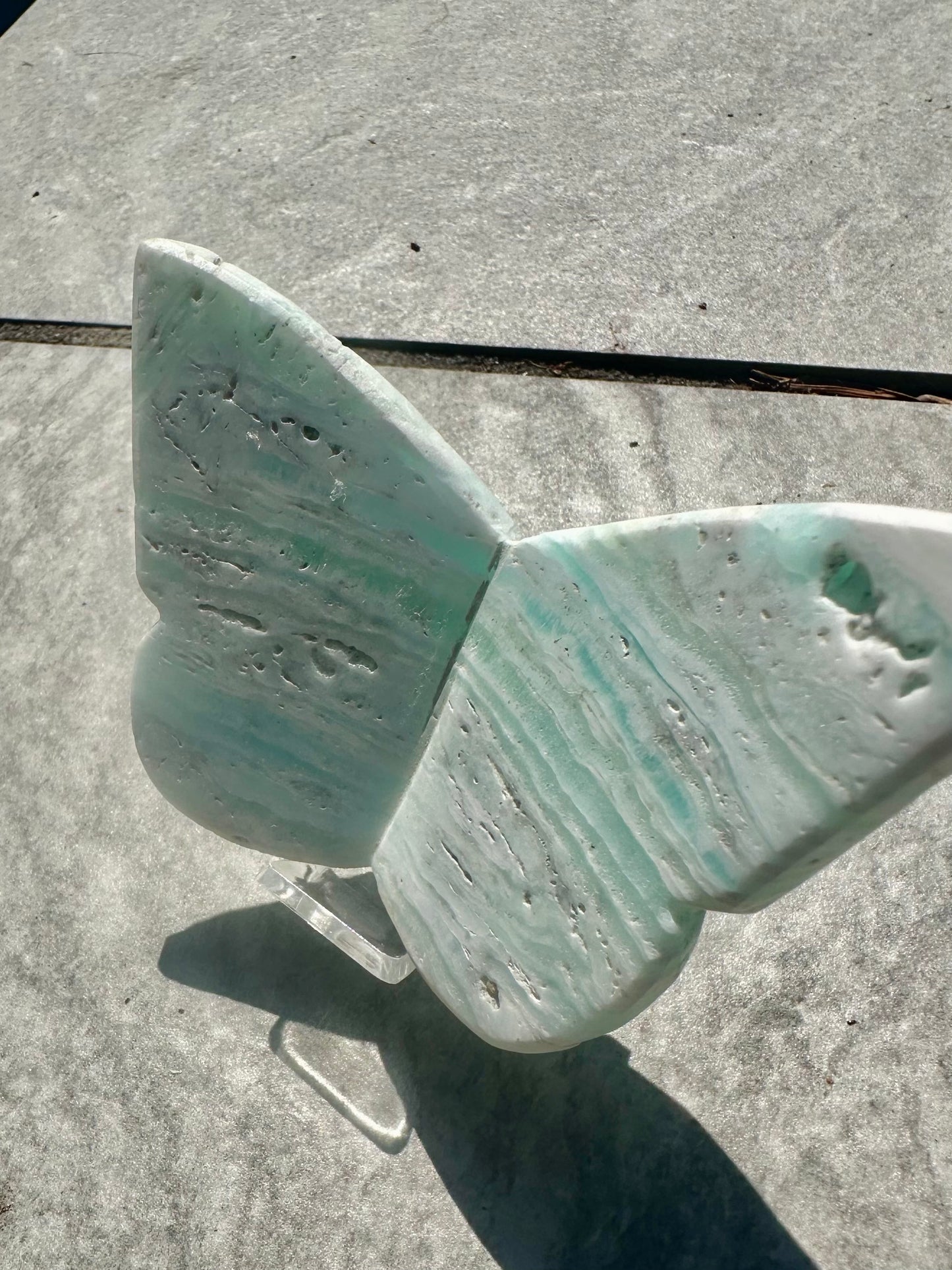 Crystal butterfly on stand