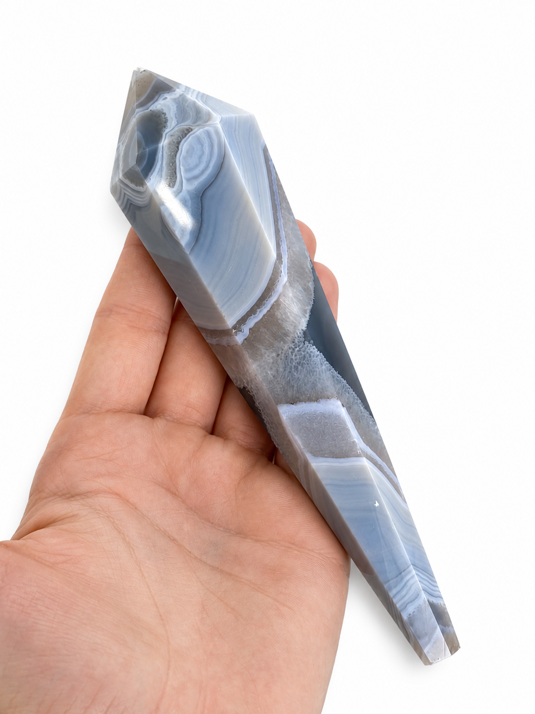 Agate & Quartz Wand