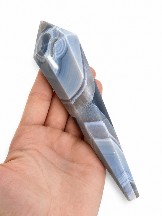 Agate & Quartz Wand