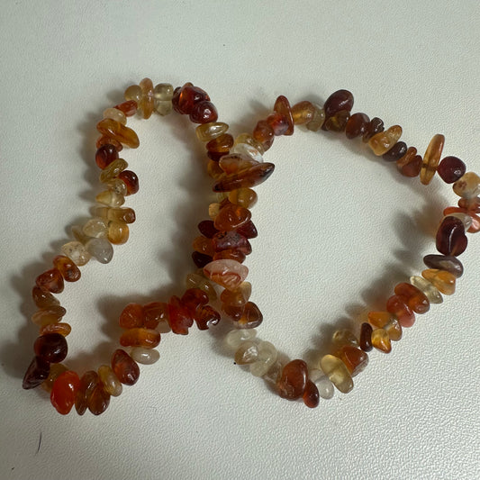 Carnelian Chipped Bracelets
